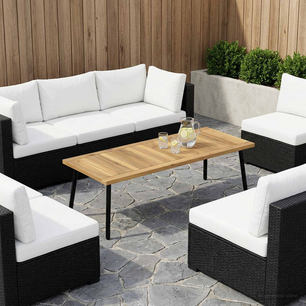 vidaXL Blat stołu 100,5 x 40 x 2 cm Prostokątny Lite Drewno Akacji