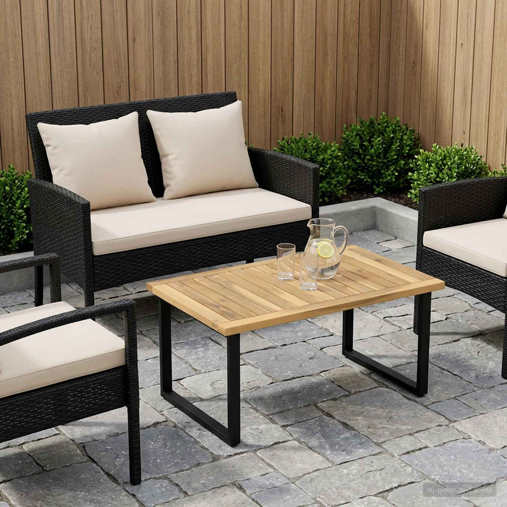 vidaXL Blat stołu 68,5 x 49 x 2 cm Prostokątny Lite Drewno Akacji