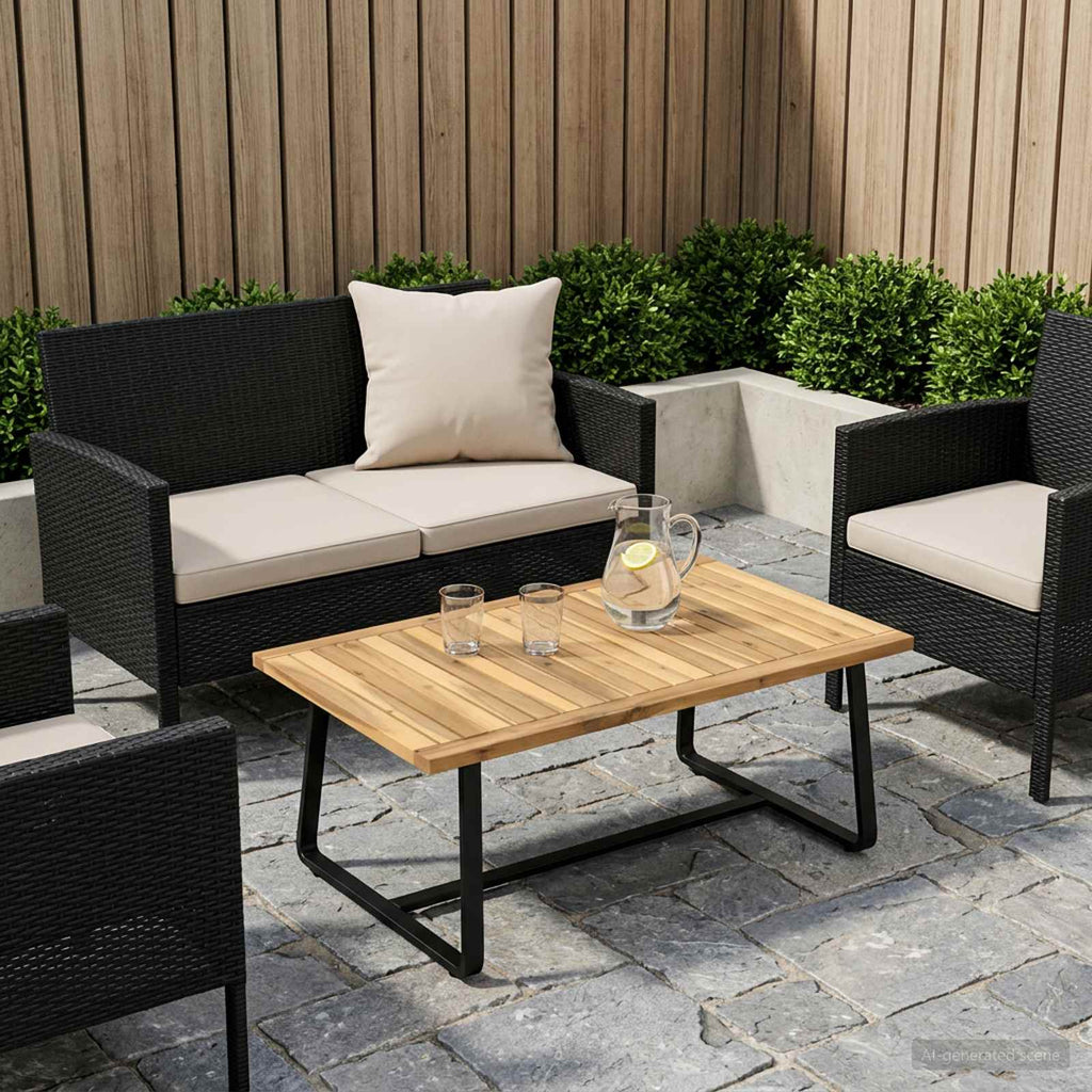 vidaXL Blat stołu 88,5 x 55 x 2 cm Prostokątny Lite Drewno Akacji