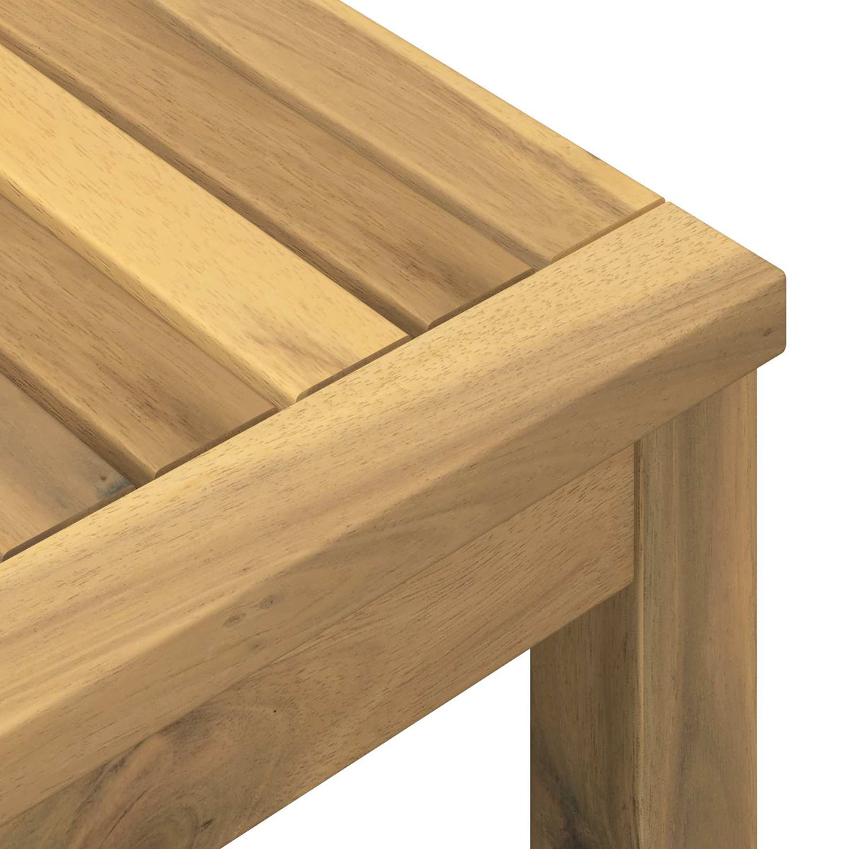 vidaXL Stolik kawowy Bielony 40,5 x 40 x 45 cm Lite Drewno Akacji