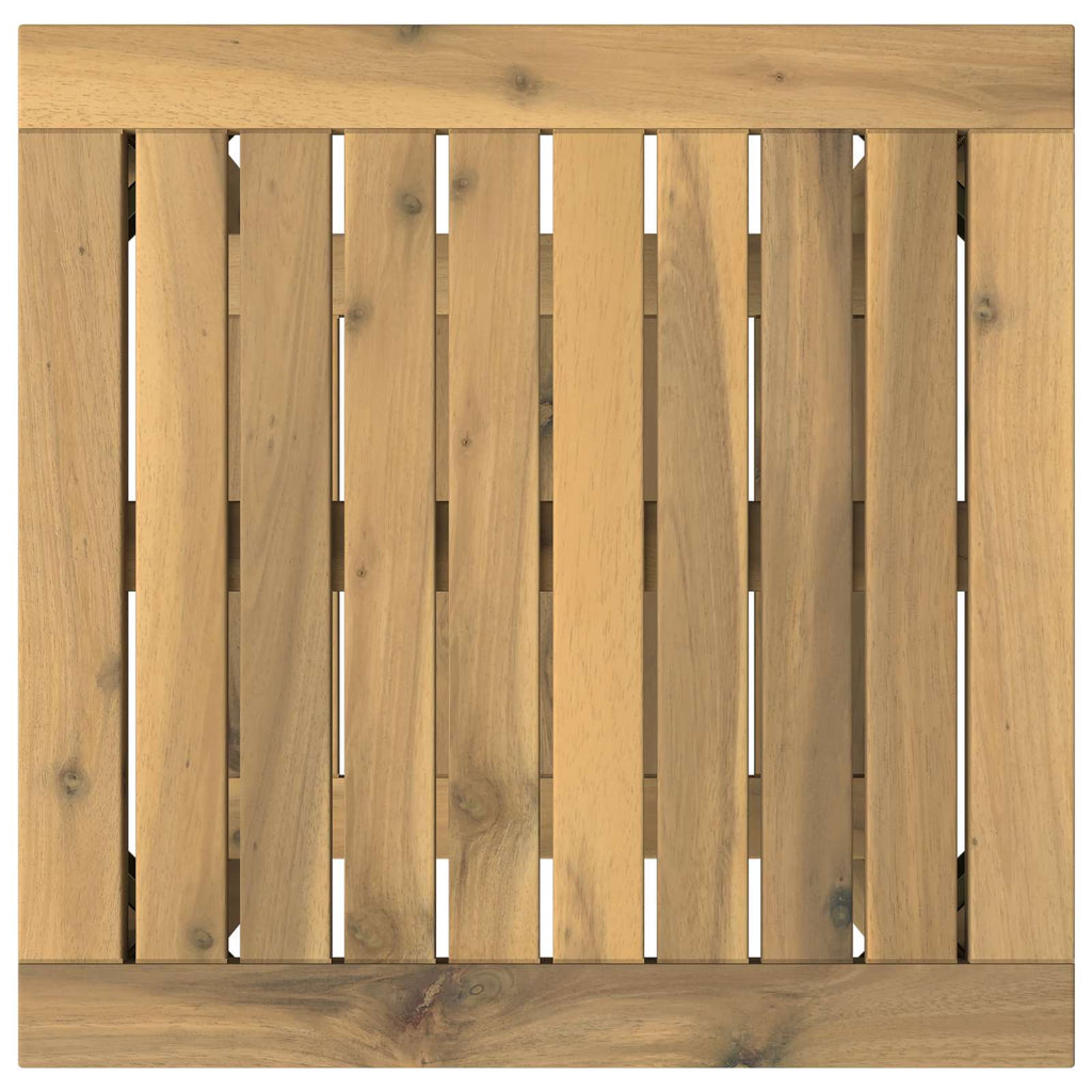 vidaXL Stolik kawowy Bielony 40,5 x 40 x 45 cm Lite Drewno Akacji