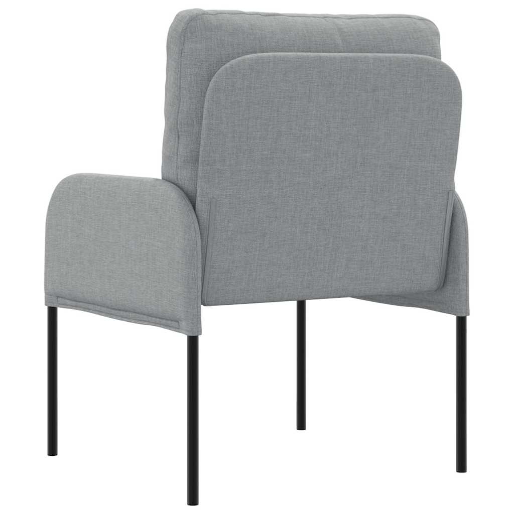 vidaXL Kanapy z poduszką 55cm Jasnoszary sklejka