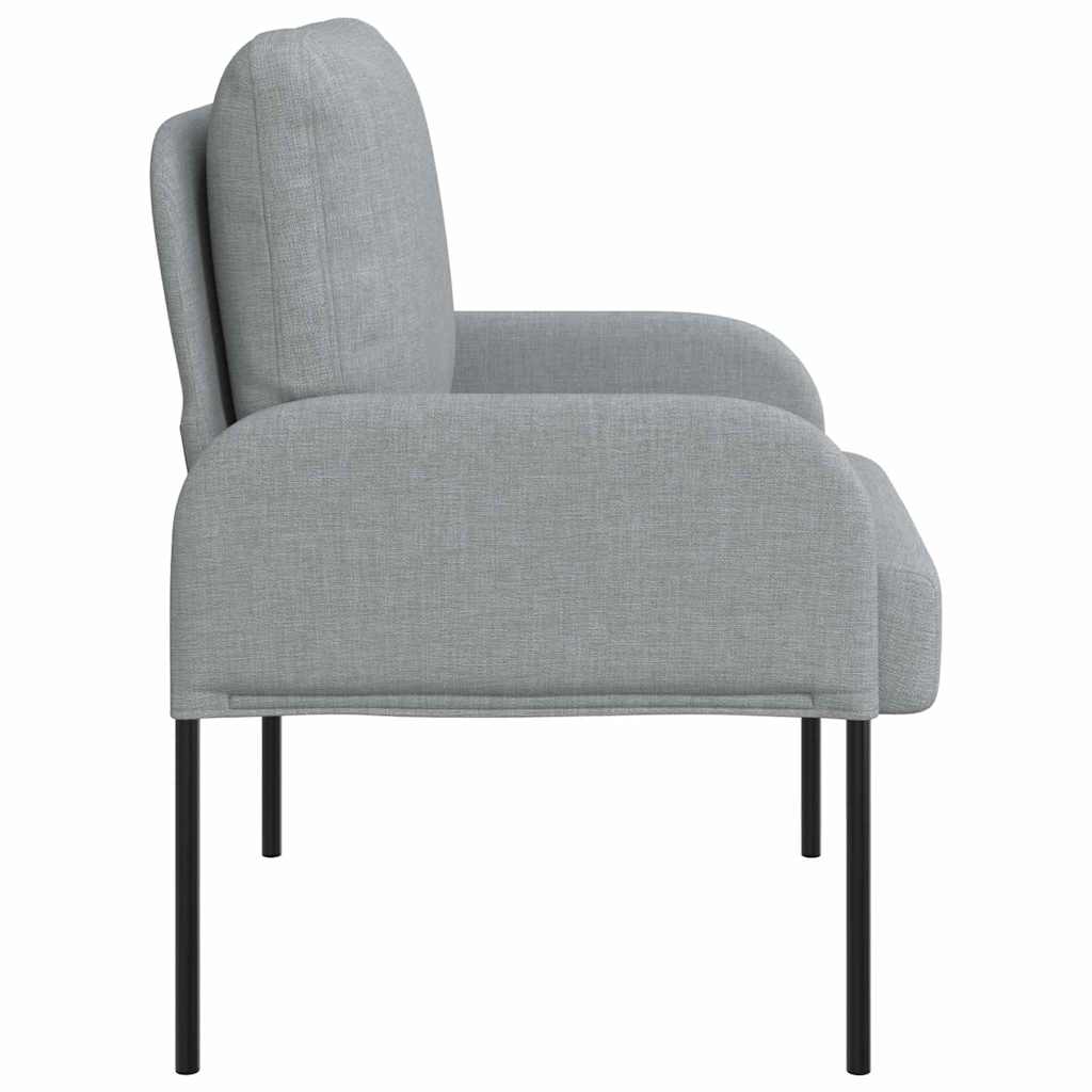 vidaXL Kanapy z poduszką 55cm Jasnoszary sklejka