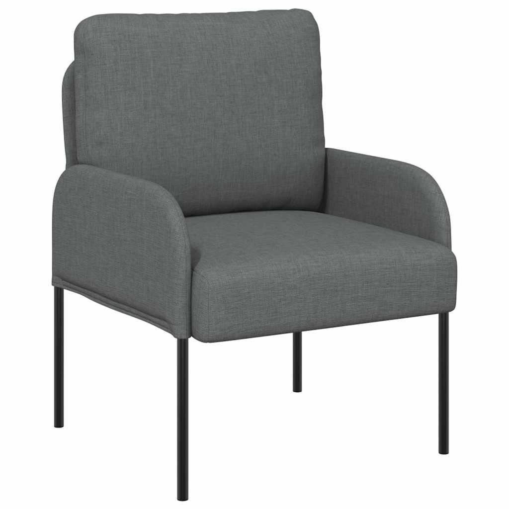 vidaXL Kanapy z poduszką 55cm Ciemnoszary sklejka