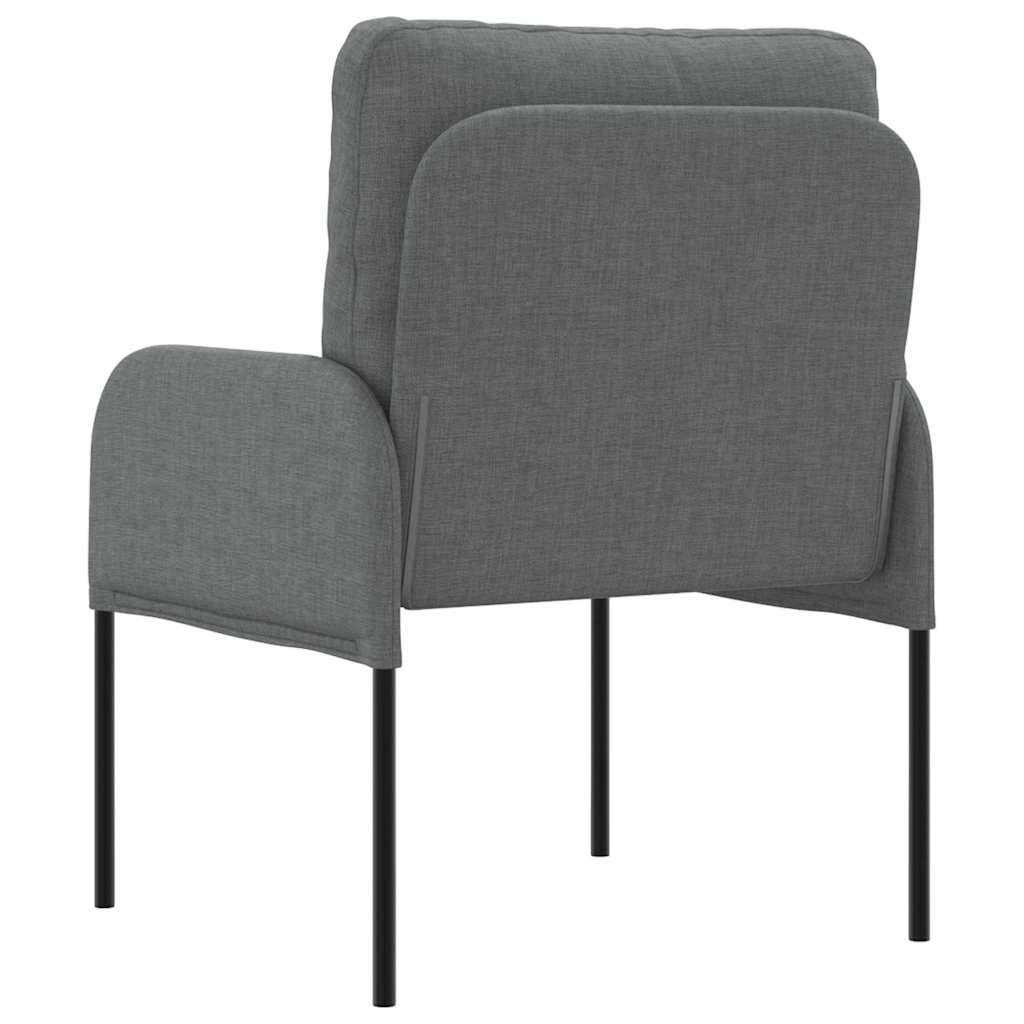 vidaXL Kanapy z poduszką 55cm Ciemnoszary sklejka