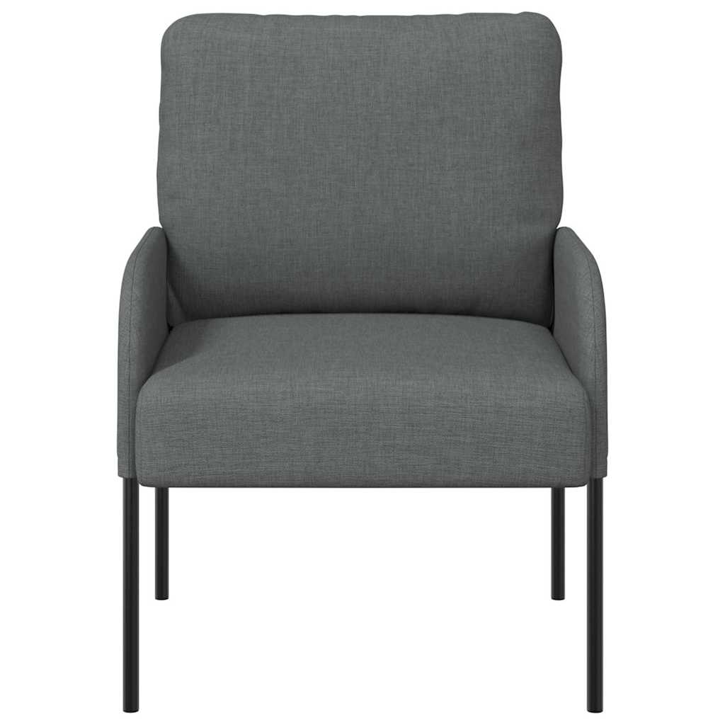 vidaXL Kanapy z poduszką 55cm Ciemnoszary sklejka