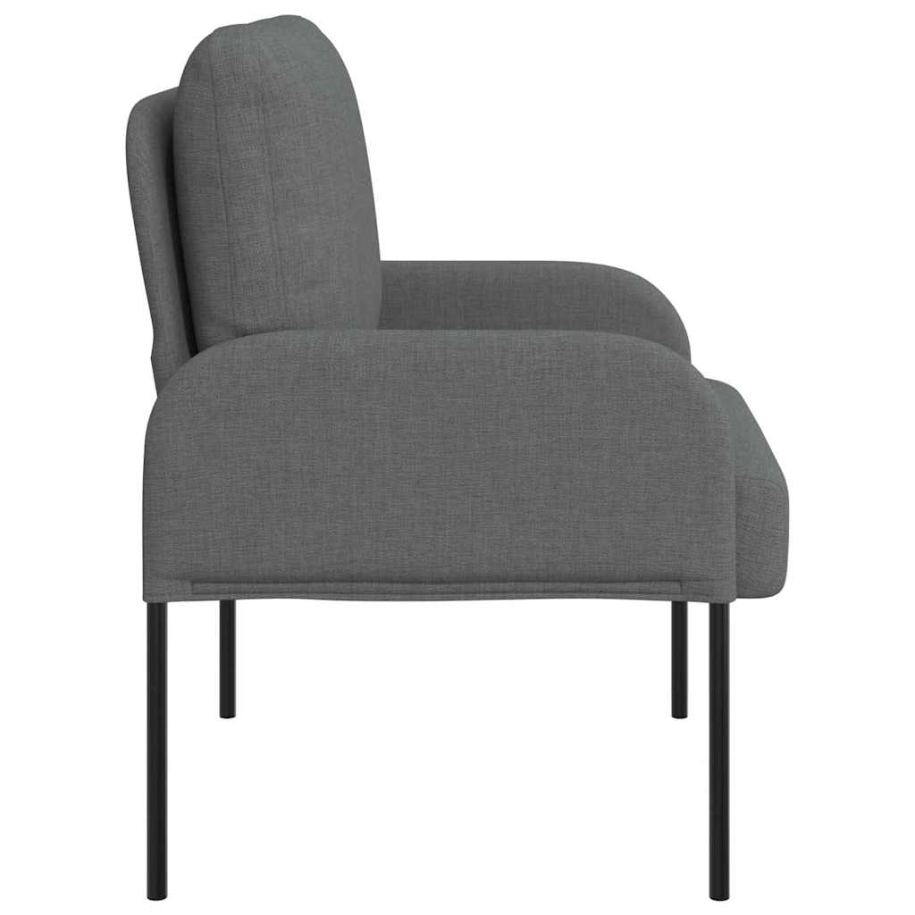 vidaXL Kanapy z poduszką 55cm Ciemnoszary sklejka
