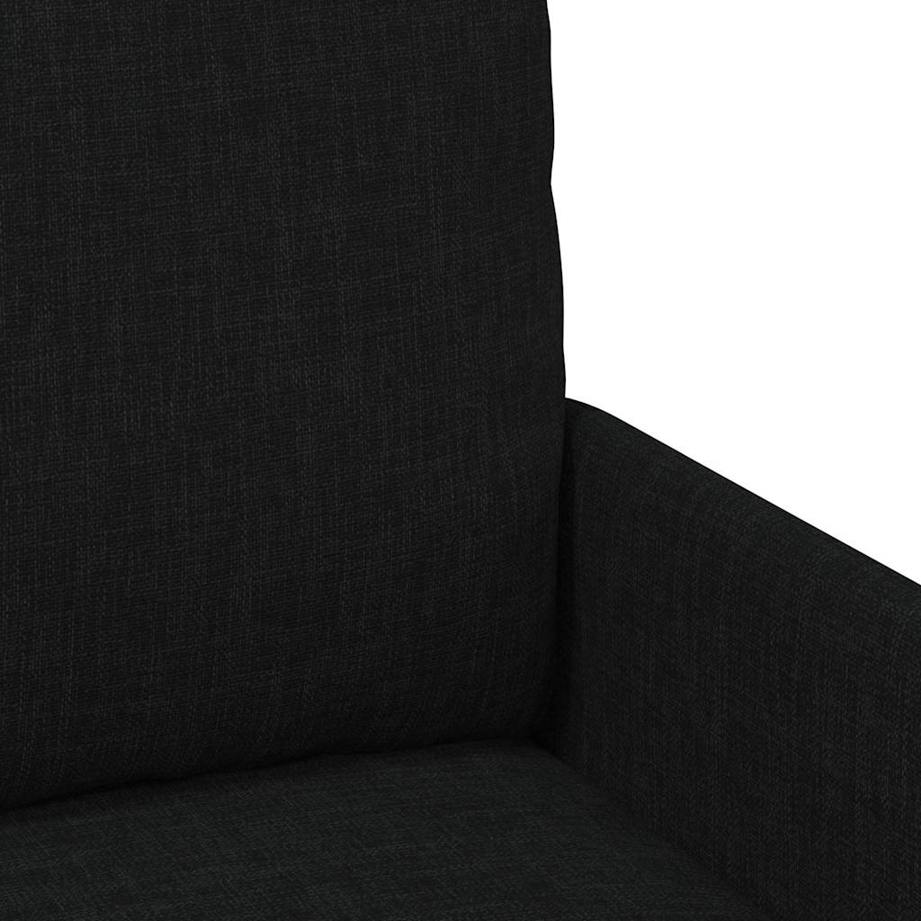 vidaXL Kanapy z poduszką 55cm Czarny sklejka