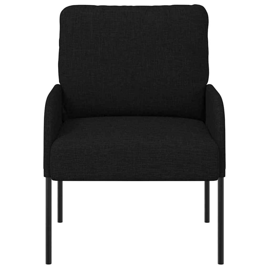 vidaXL Kanapy z poduszką 55cm Czarny sklejka