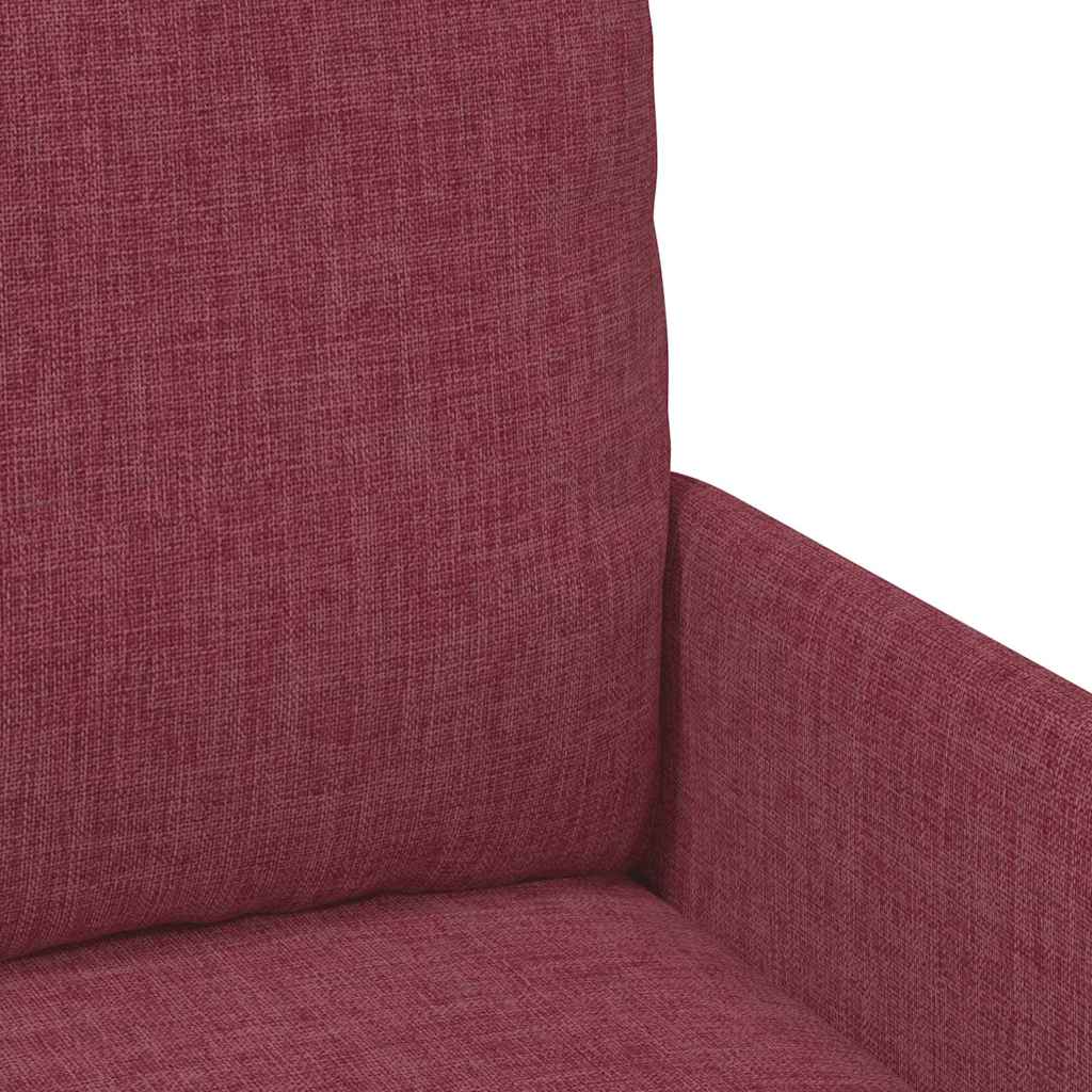 vidaXL Kanapy z poduszką 55cm Czerwone wino sklejka