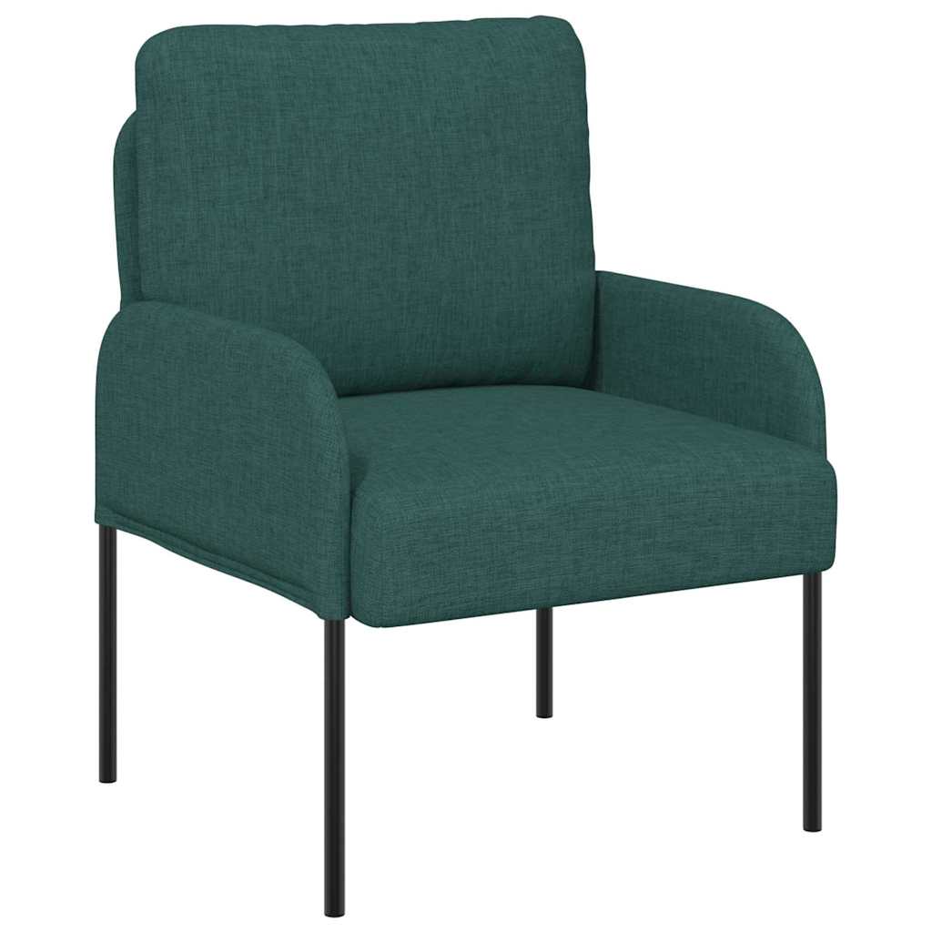 vidaXL Kanapy z poduszką 55cm Ciemna zieleń sklejka