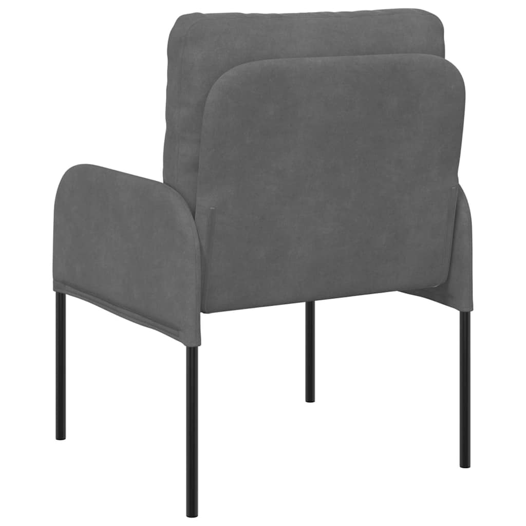 vidaXL Kanapy z poduszką 55cm Ciemnoszary sklejka