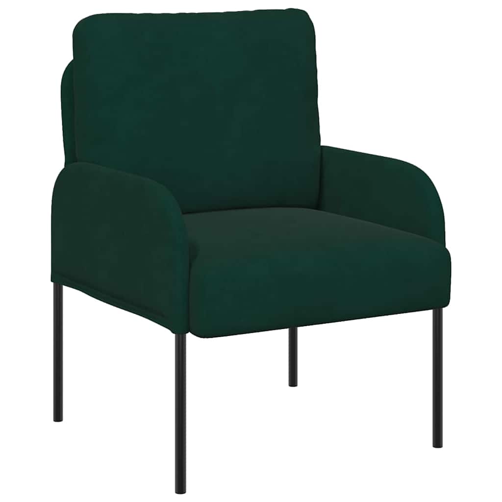 vidaXL Kanapy z poduszką 55cm Ciemna zieleń sklejka
