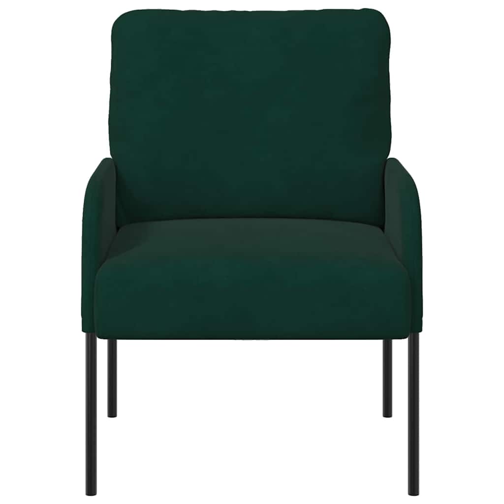 vidaXL Kanapy z poduszką 55cm Ciemna zieleń sklejka