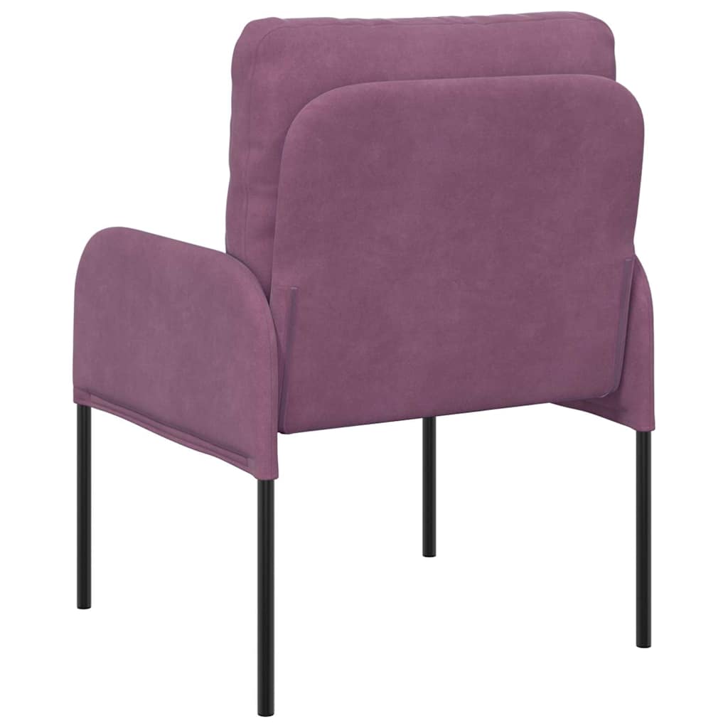 vidaXL Kanapy z poduszką 55cm Fioletowy sklejka