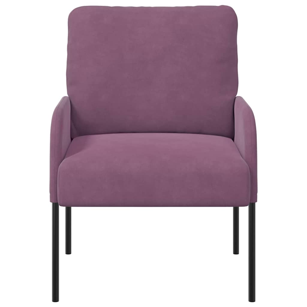 vidaXL Kanapy z poduszką 55cm Fioletowy sklejka