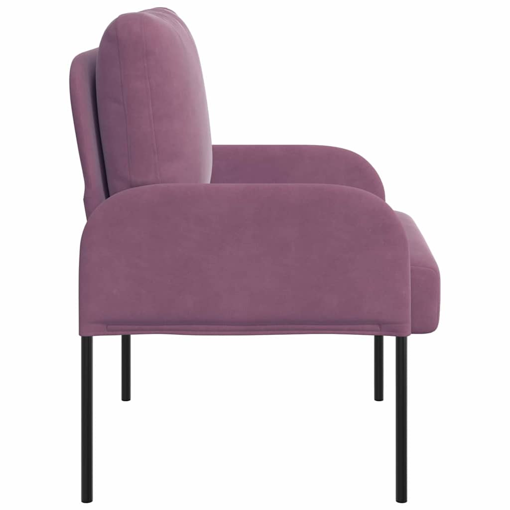 vidaXL Kanapy z poduszką 55cm Fioletowy sklejka