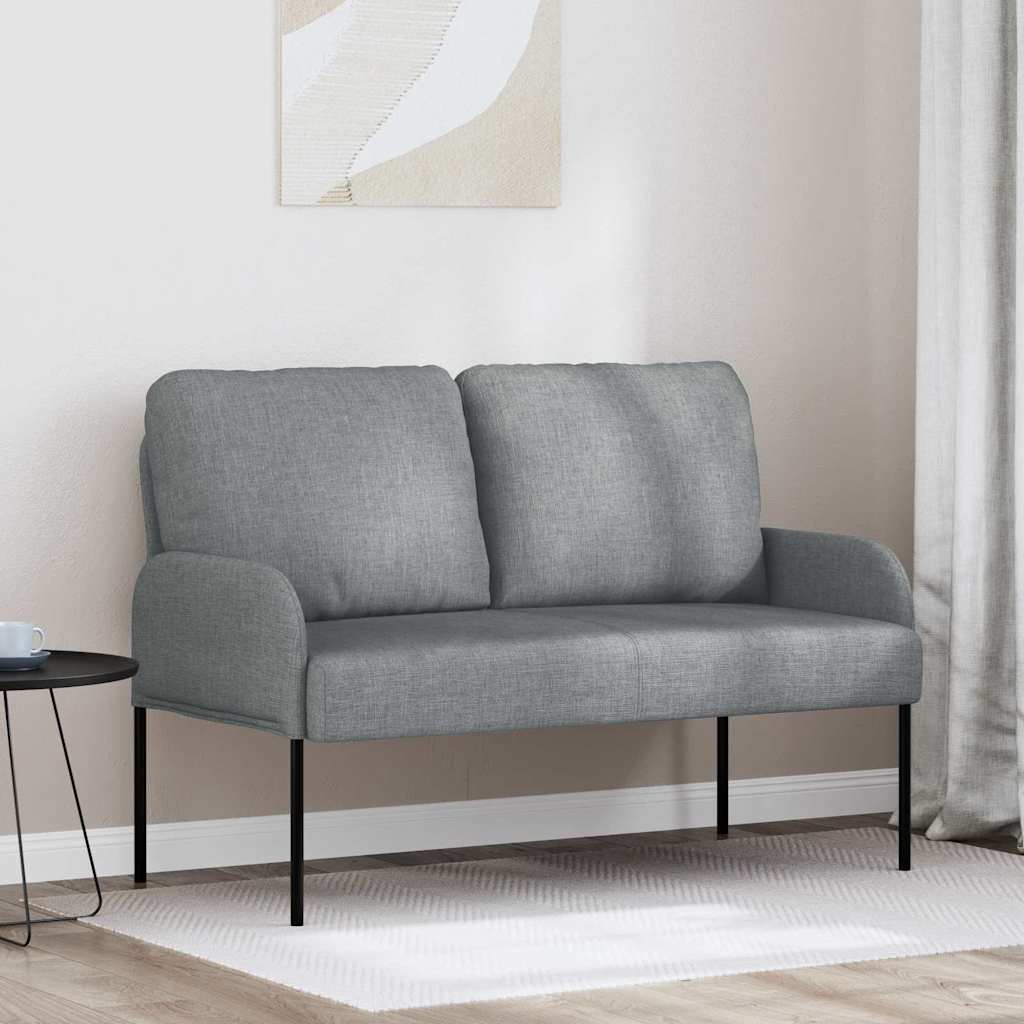 vidaXL Kanapy z poduszką 110cm Jasnoszary sklejka