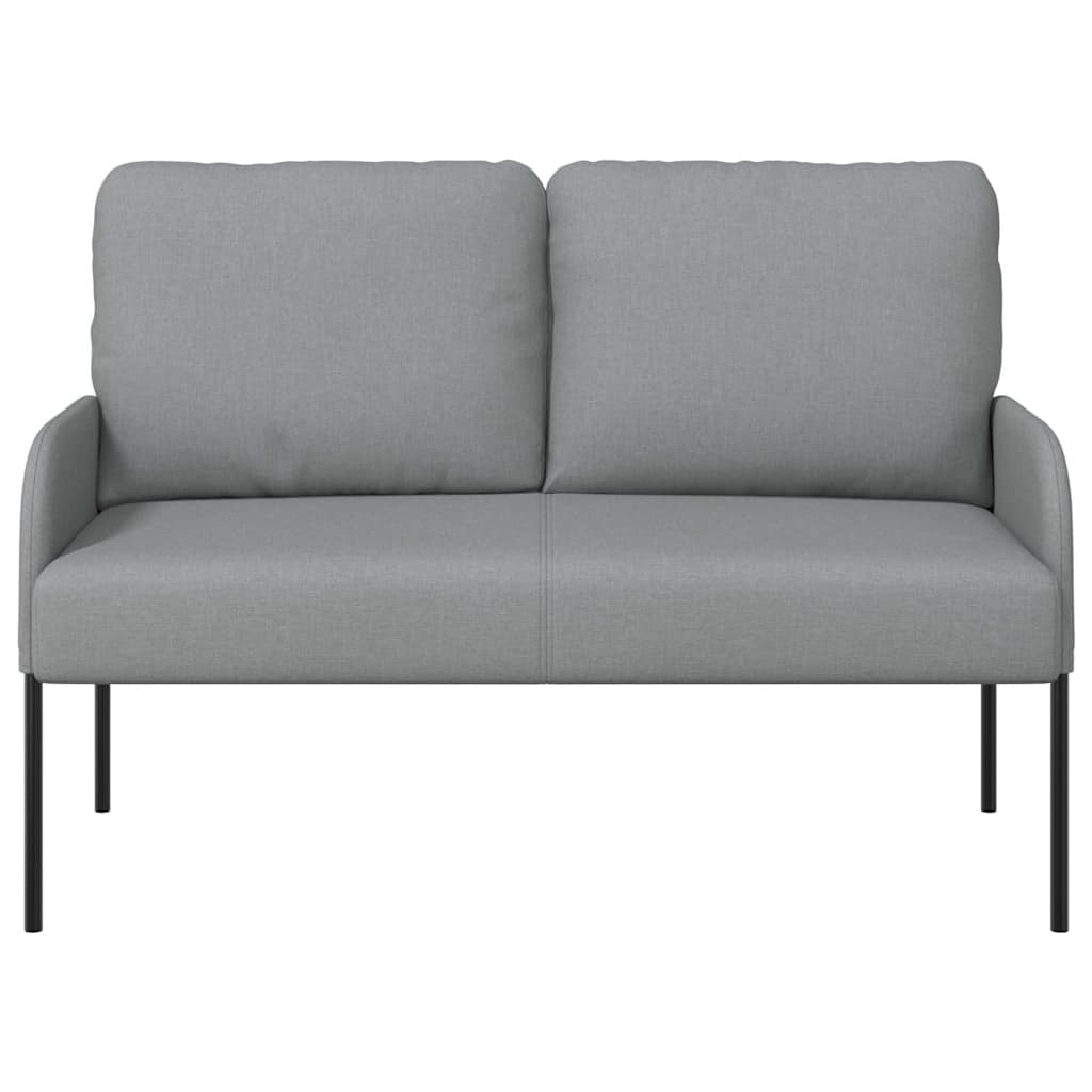 vidaXL Kanapy z poduszką 110cm Jasnoszary sklejka