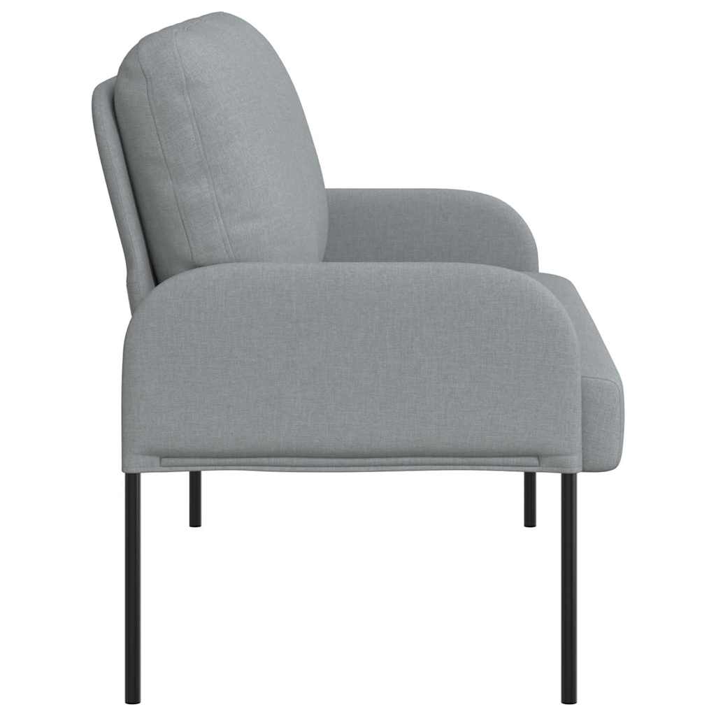vidaXL Kanapy z poduszką 110cm Jasnoszary sklejka