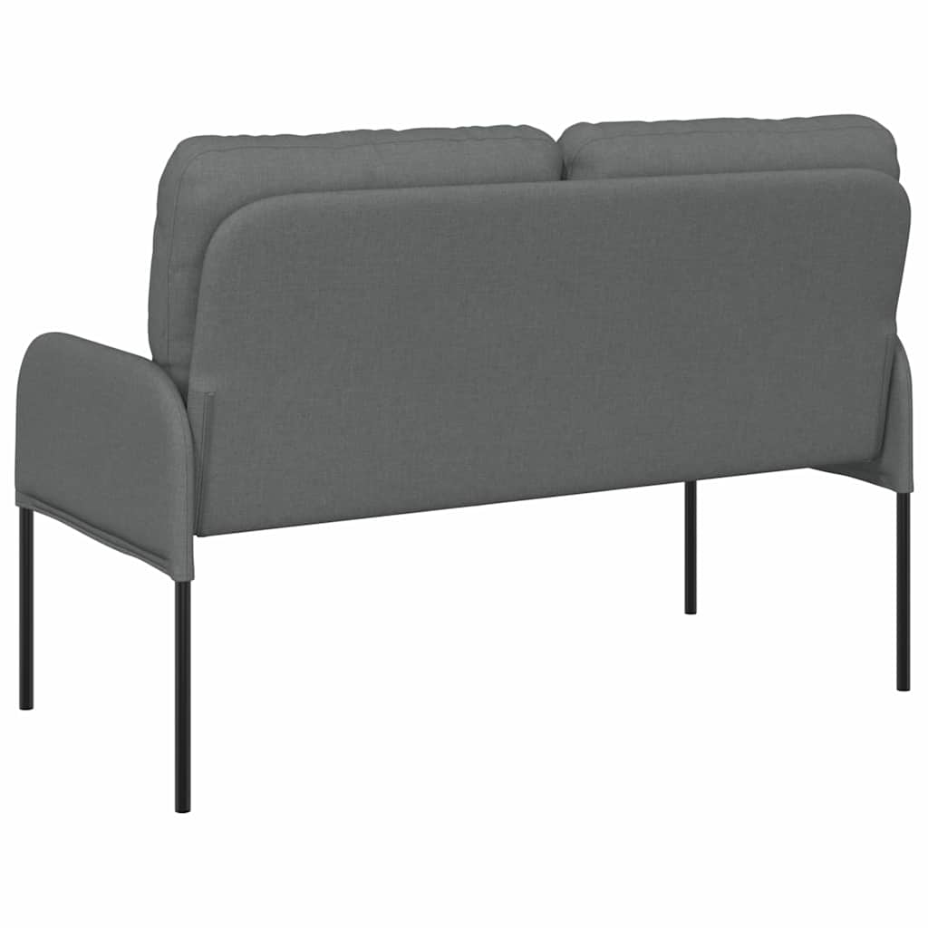 vidaXL Kanapy z poduszką 110cm Ciemnoszary sklejka