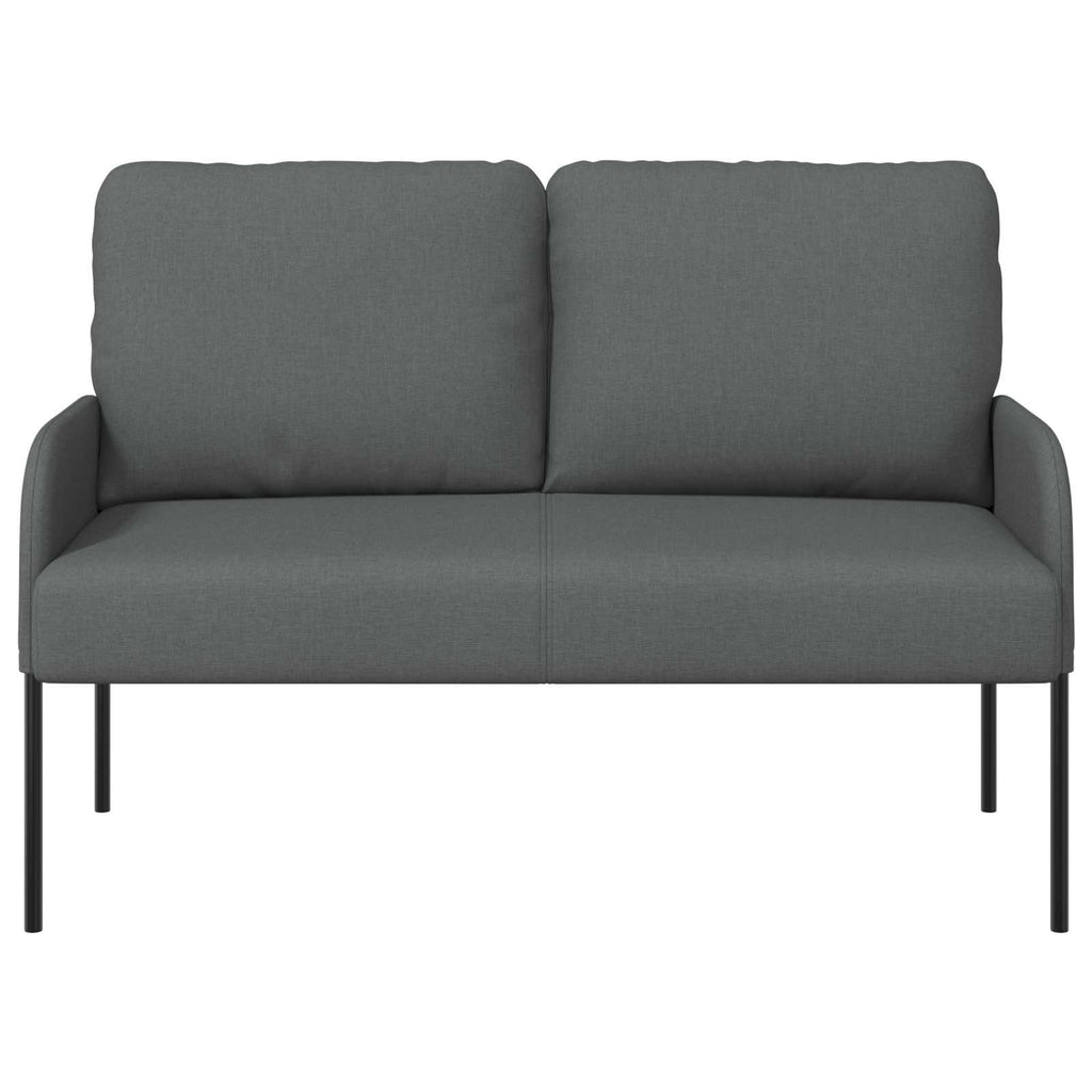 vidaXL Kanapy z poduszką 110cm Ciemnoszary sklejka