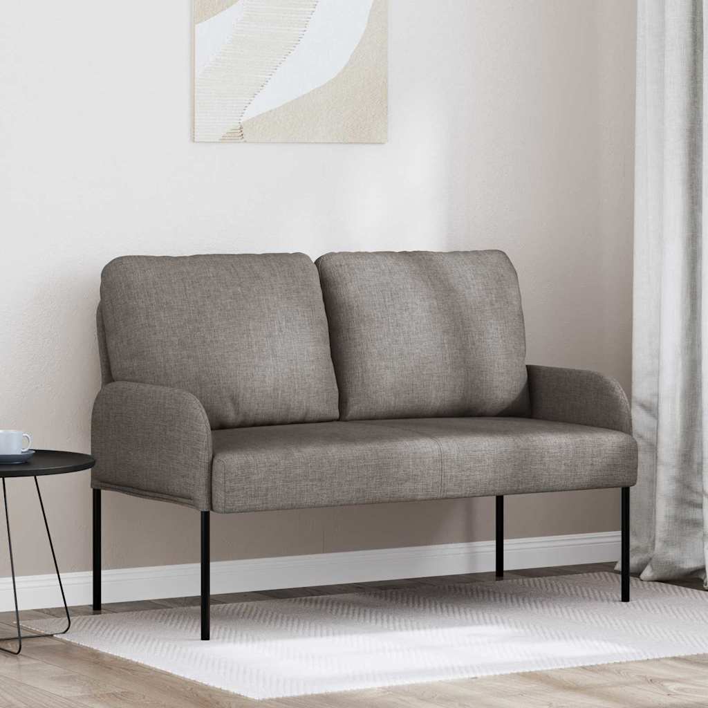 vidaXL Kanapy z poduszką 110cm Ciemnoszary sklejka