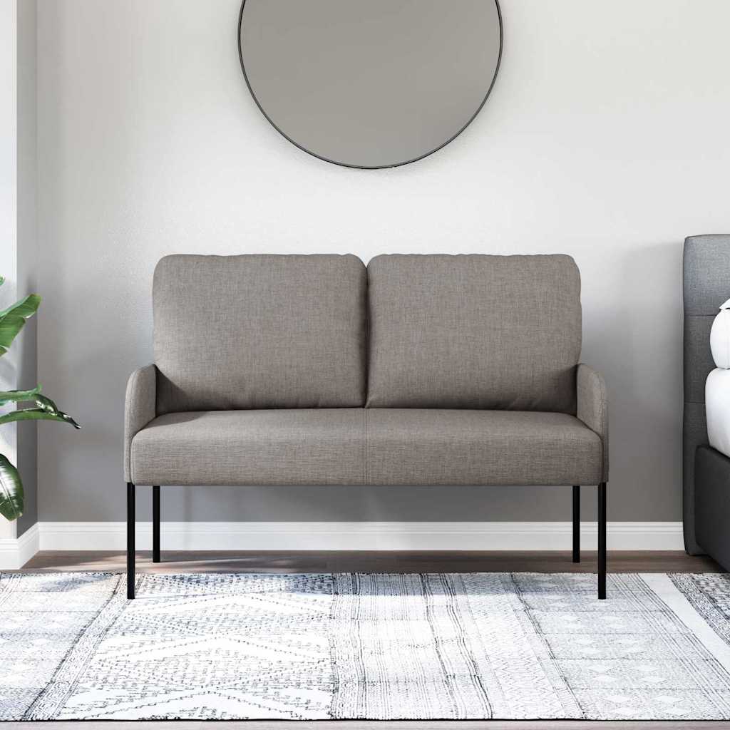 vidaXL Kanapy z poduszką 110cm Ciemnoszary sklejka
