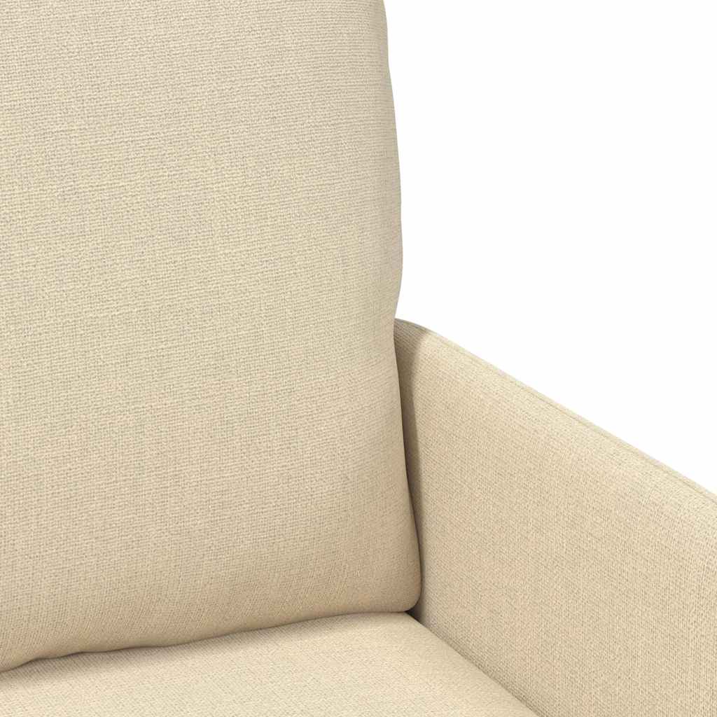 vidaXL Kanapy z poduszką 110cm Kremowy sklejka