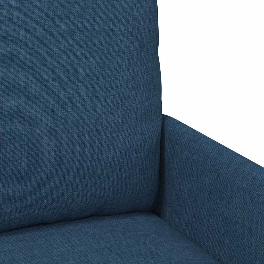 vidaXL Kanapy z poduszką 110cm Niebieski sklejka