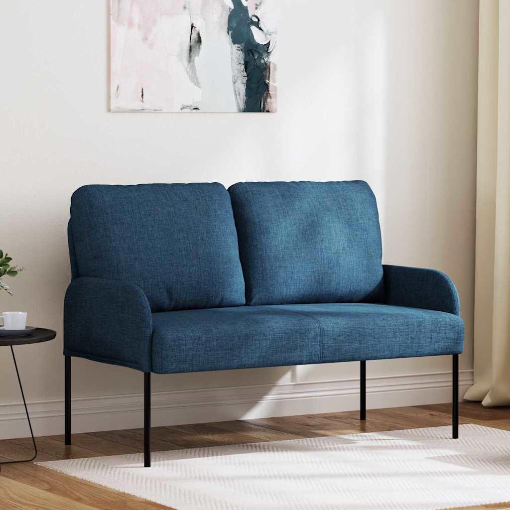 vidaXL Kanapy z poduszką 110cm Niebieski sklejka