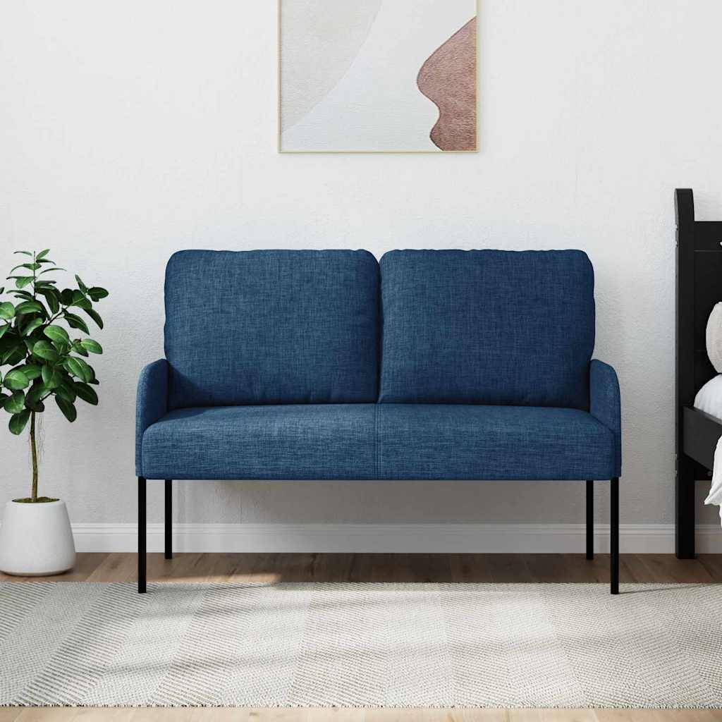 vidaXL Kanapy z poduszką 110cm Niebieski sklejka