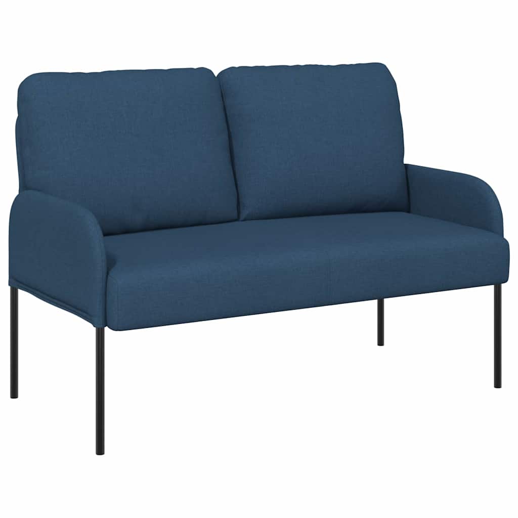 vidaXL Kanapy z poduszką 110cm Niebieski sklejka