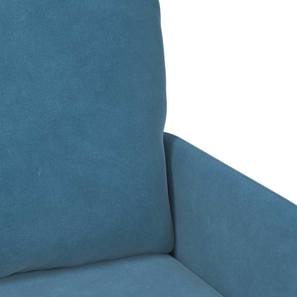 vidaXL Kanapy z poduszką 110cm Niebieski sklejka