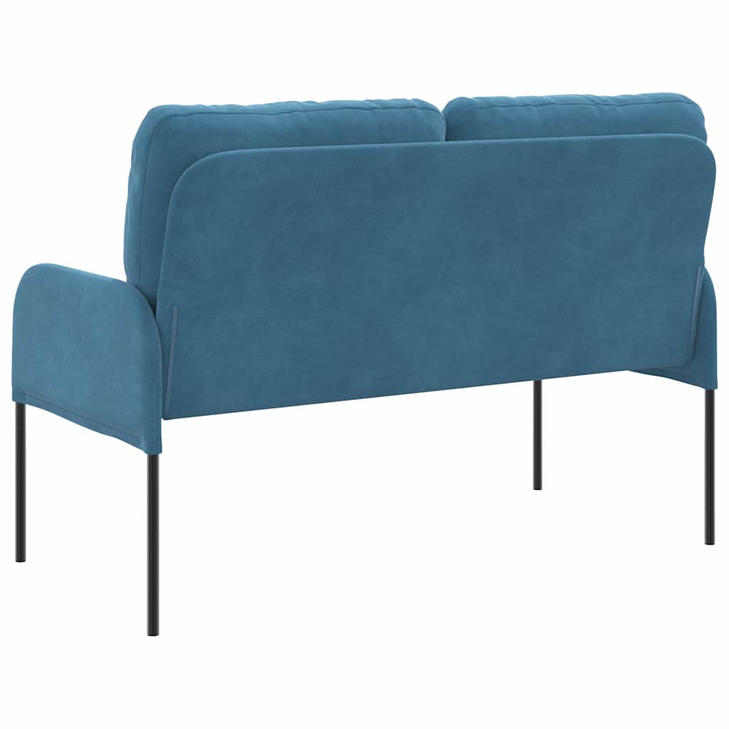 vidaXL Kanapy z poduszką 110cm Niebieski sklejka