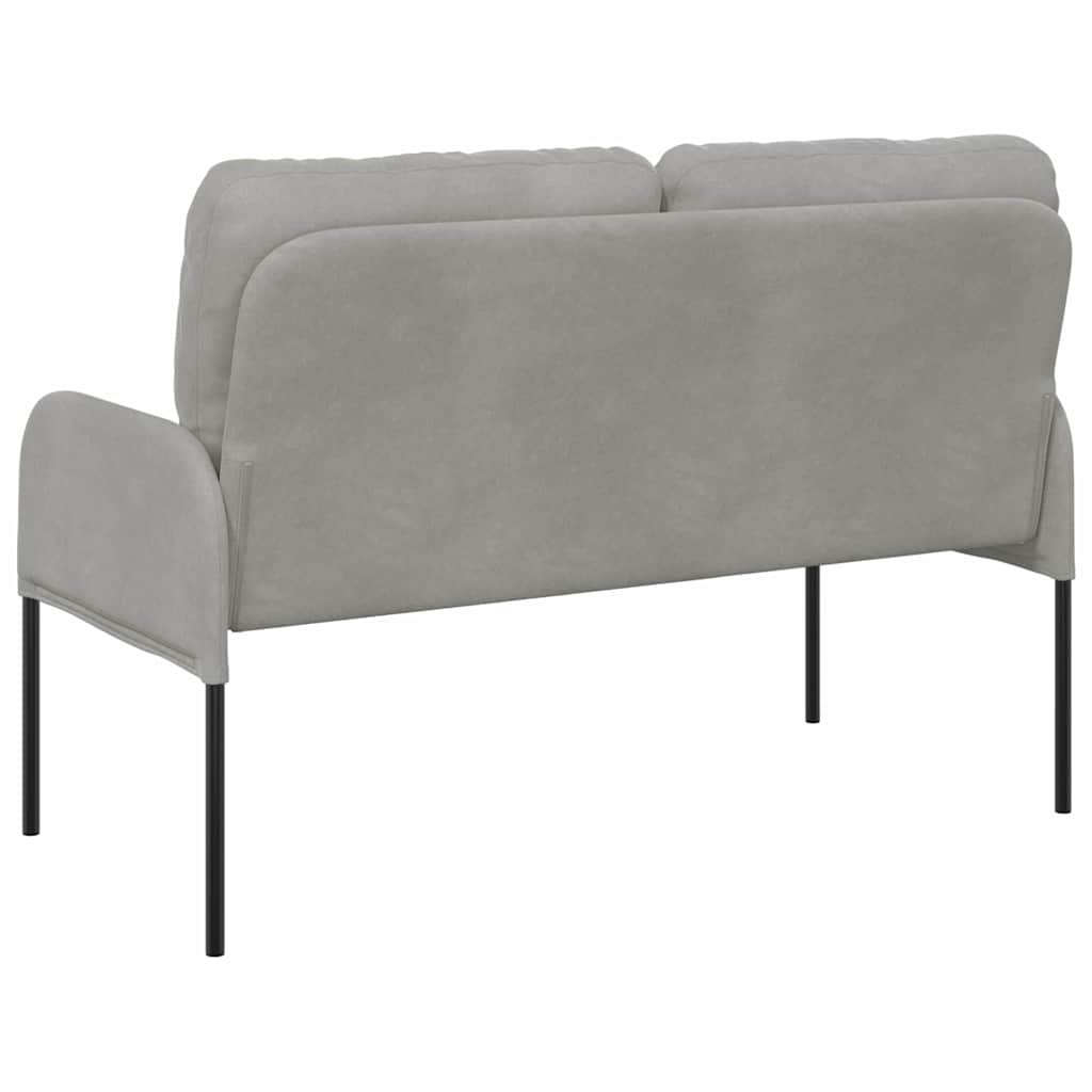vidaXL Kanapy z poduszką 110cm Jasnoszary sklejka