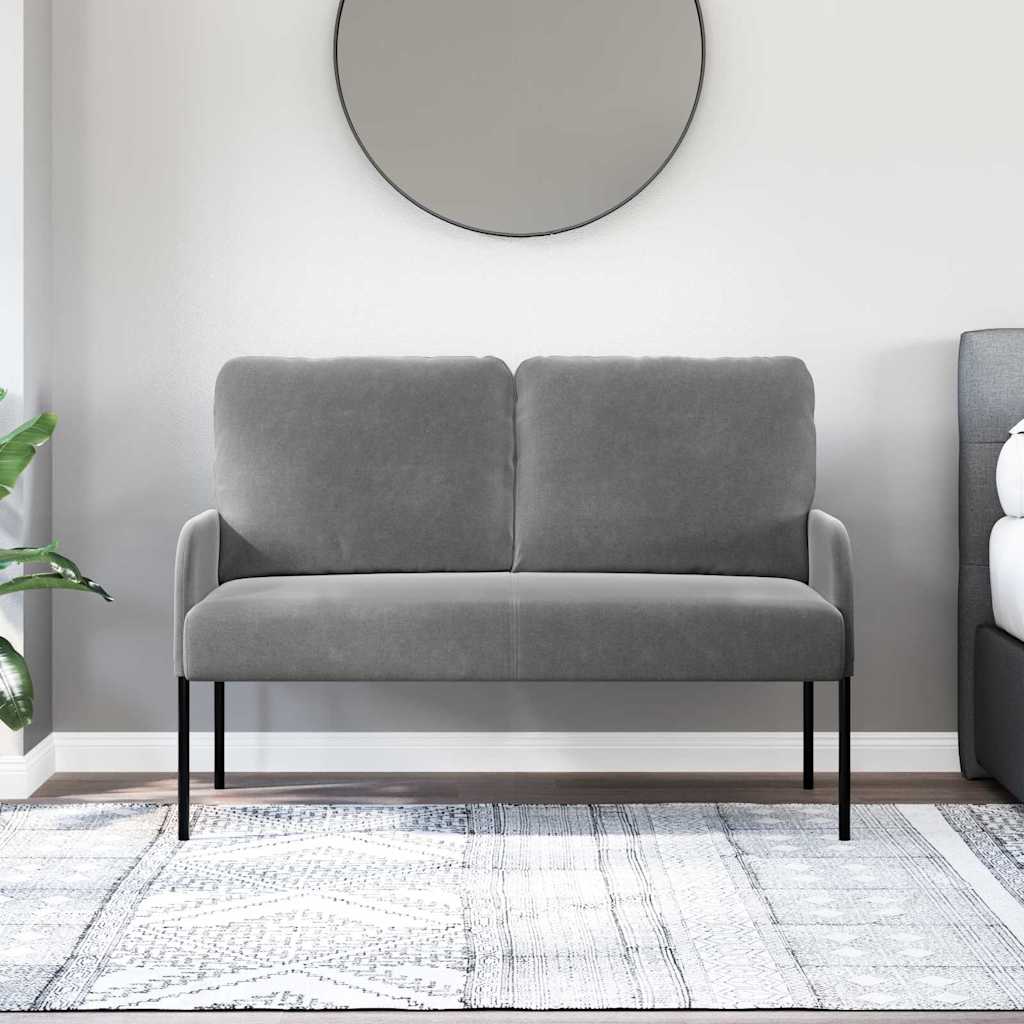 vidaXL Kanapy z poduszką 110cm Ciemnoszary sklejka