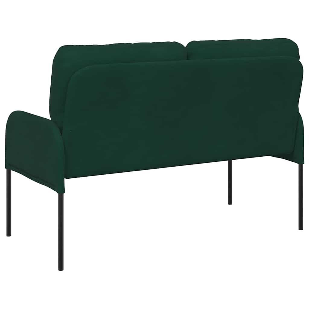vidaXL Kanapy z poduszką 110cm Ciemna zieleń sklejka