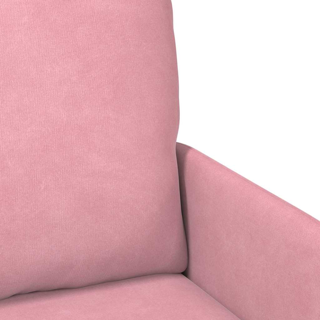 vidaXL Kanapy z poduszką 110cm Różowy sklejka