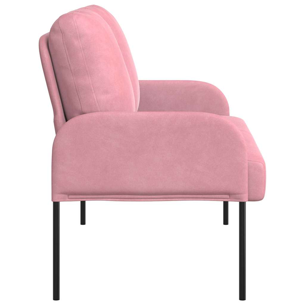 vidaXL Kanapy z poduszką 110cm Różowy sklejka