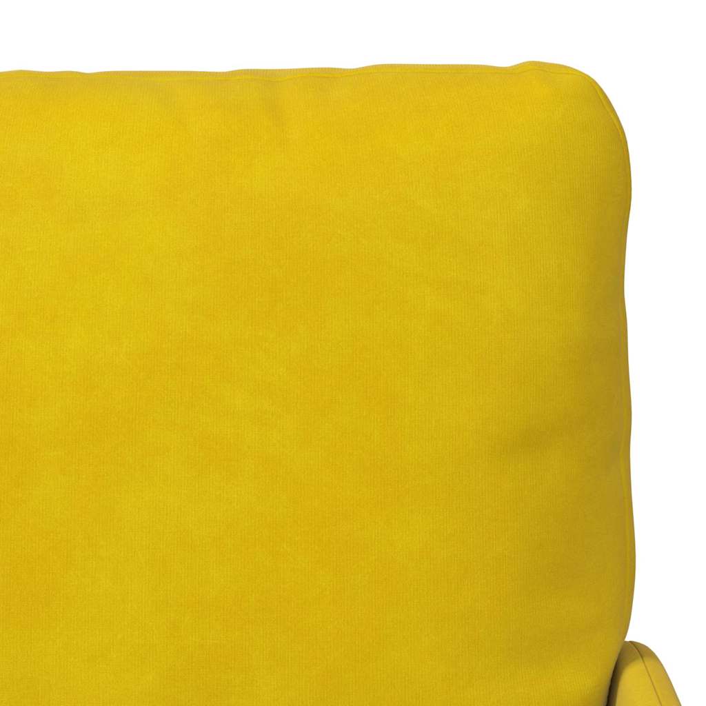 vidaXL Kanapy z poduszką 110cm Żółty sklejka