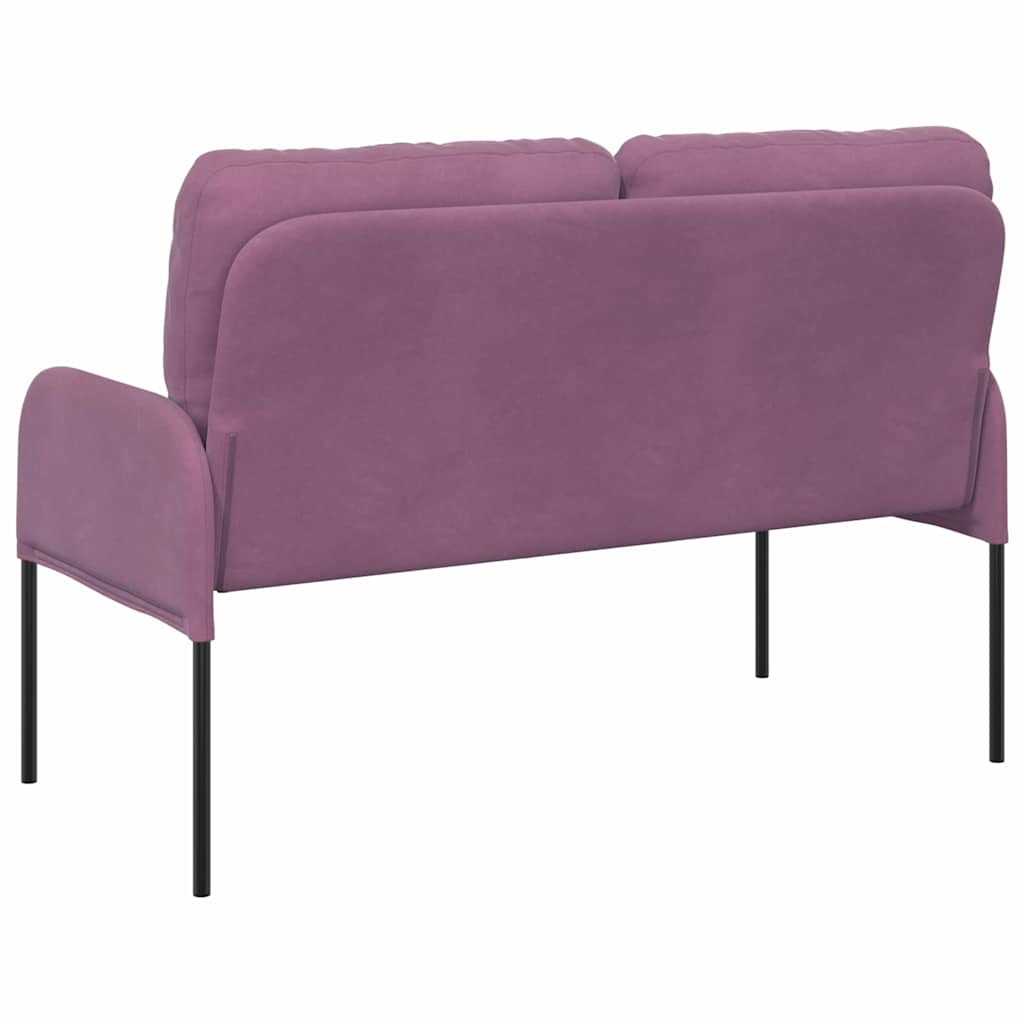 vidaXL Kanapy z poduszką 110cm Fioletowy sklejka