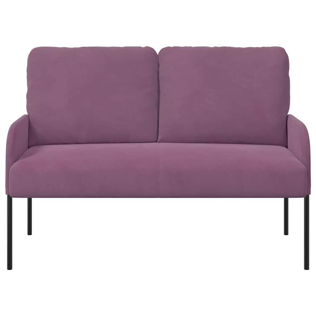 vidaXL Kanapy z poduszką 110cm Fioletowy sklejka