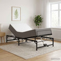vidaXL Elektro Regulowany Stelaż Łóżka Czarny 90 x 190 cm Stal