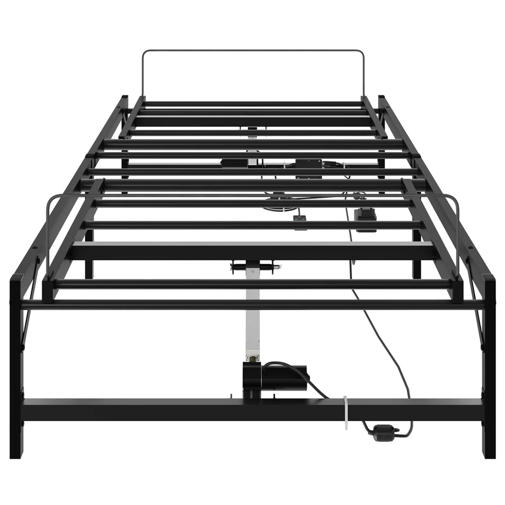 vidaXL Elektro Regulowany Stelaż Łóżka Czarny 100 x 200 cm Stal