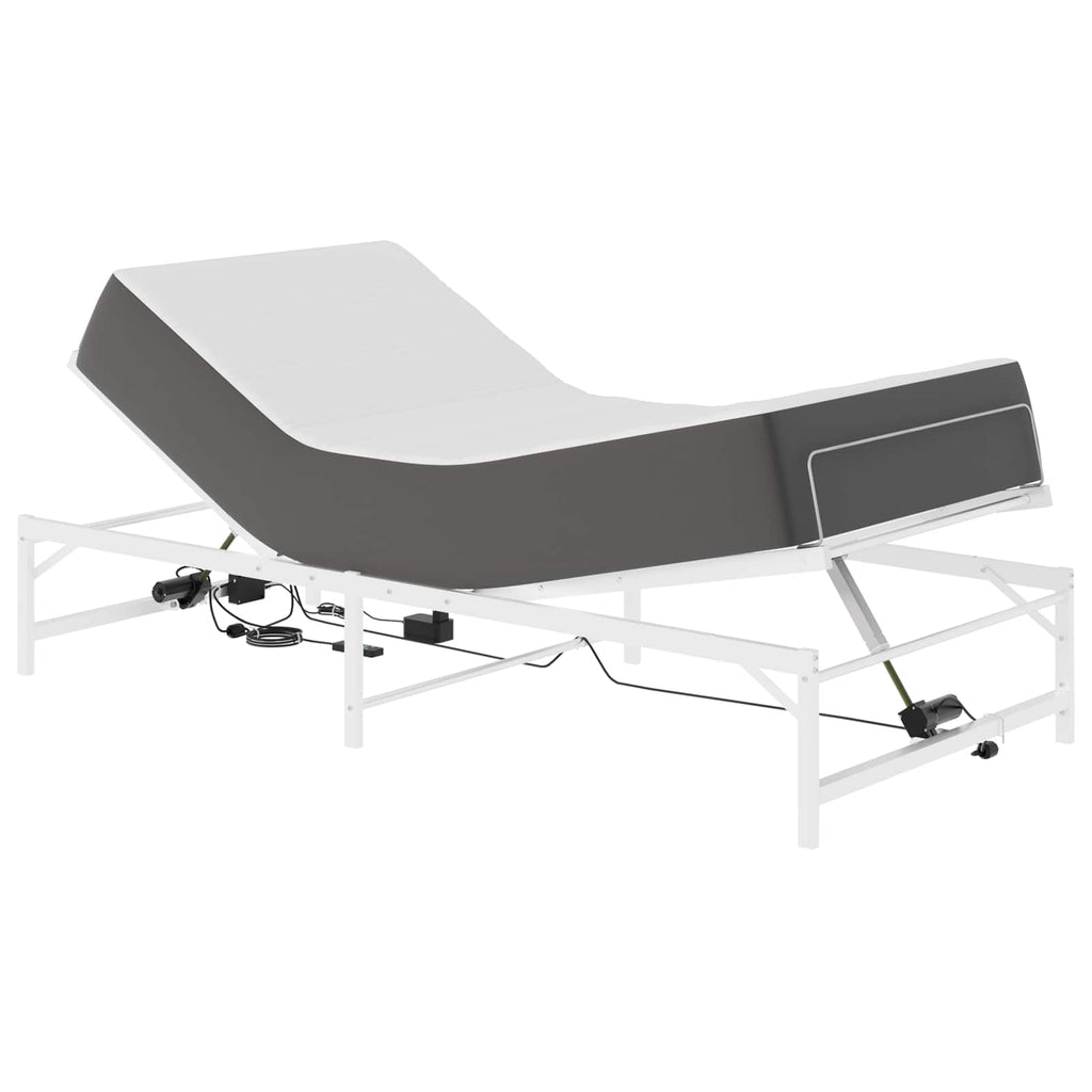 vidaXL Elektro Regulowany Stelaż Łóżka Biały 100 x 190 cm Stal