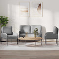 vidaXL Zestawy sof 3 pcs Jasnoszary 115 x 56 x 80 cm sklejka