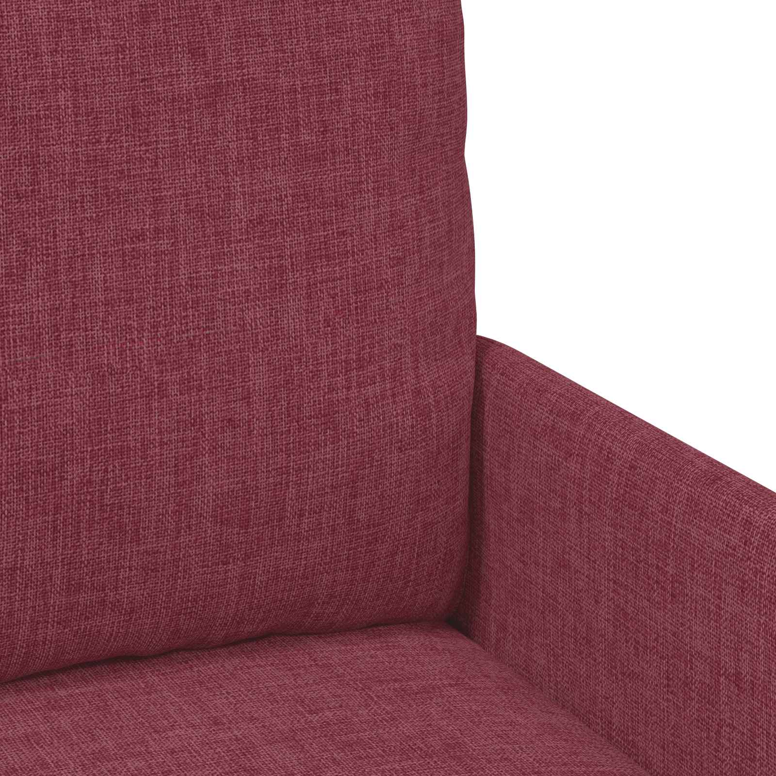 vidaXL Zestawy sof 3 pcs Czerwone wino 115 x 56 x 80 cm sklejka