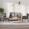 vidaXL Zestawy sof 3 pcs Ciemnoszary 115 x 56 x 80 cm sklejka