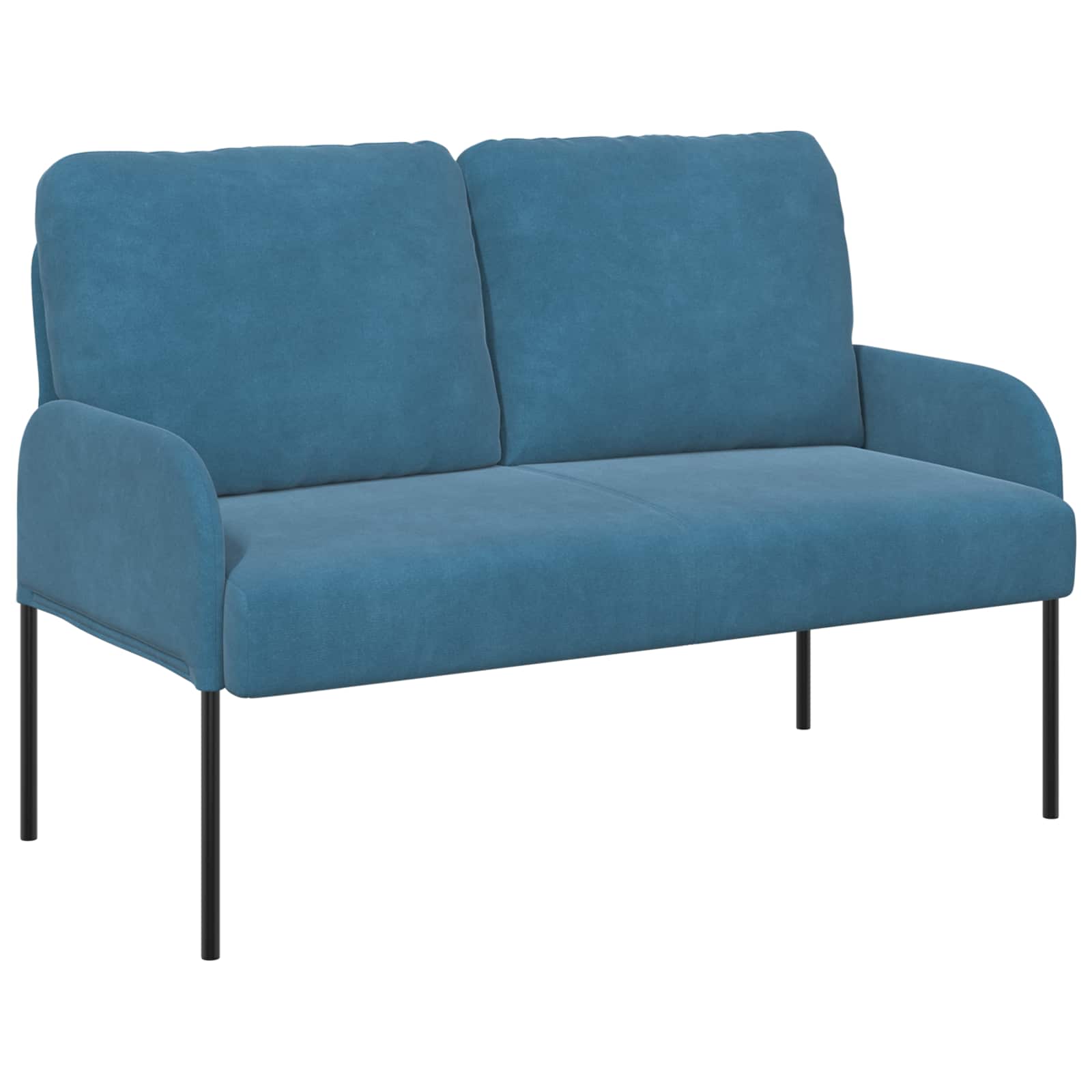 vidaXL Zestawy sof z poduszką 3 pcs Niebieski 115 x 56 x 80 cm sklejka